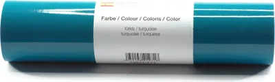 Produktbild von Kreativplotter Vinylfolie glänzend TÜRKIS 21x300 cm