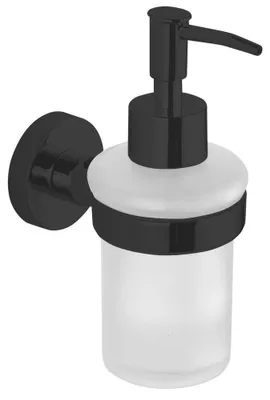 Obrázok produktu pre SAMBA Dávkovač mydla 150 ml, matné sklo, čierny mat