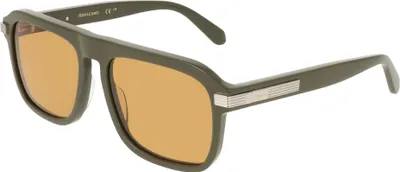 Produktbild von Ferragamo SF2087S Khaki 57/17/145 Herren Sonnenbrillen