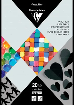 Produktbild von Clairefontaine 97245C, Kunstpapier, 120 g/m², 20 Blätter