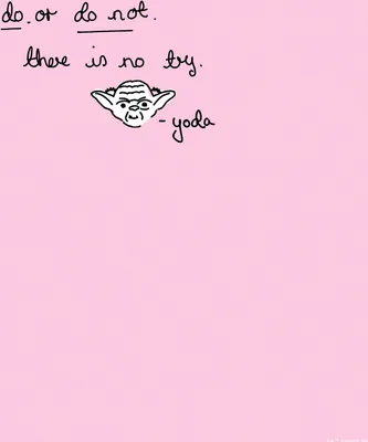 Produktbild von Wandbild - Star Wars Quote Yoda Cute - Größe 50 x 70 cm