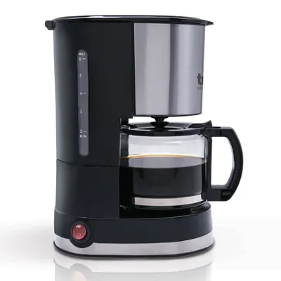 Produktbild von TM Electron TMPCF007, Filterkaffeemaschine, 0,6 l, Gemahlener Kaffee, 600 W, Schwarz, Edelstahl