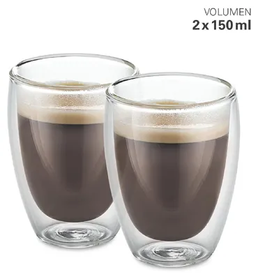 Produktbild von Karl Weis Gläser doppelwandig M 150 ml, 2 Stück, Glas