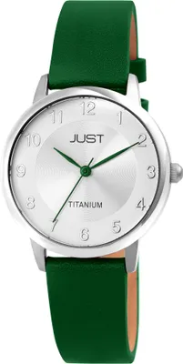 Produktbild von Just Titan Damenuhr mit Echtlederarmband, 5 ATM