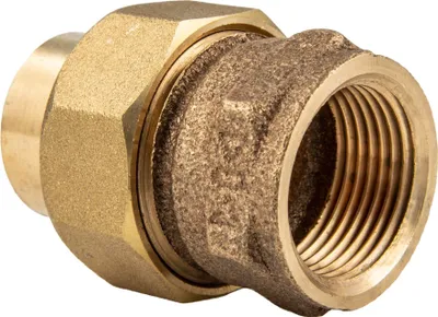 Produktbild von Rotguss-Lötfitting Verschraubung konischdichtend 15 mm x 1/2 Zoll IG - Typ 4340G, DVGW