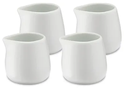 Melkgieter 4 x 100 ml aus Porzellan