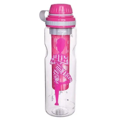 Produktbild von ORION Trinkflasche Sportflasche Wasserflasche mit Eiswürfeleinsatz Fruchteinsatz TRITAN 0,75l