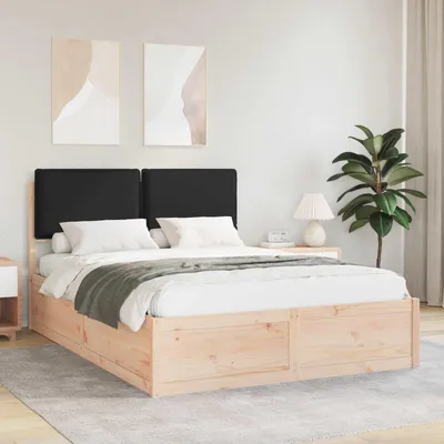 Obrázek produktu pro Maison Exclusive – postel s čalouněným čelem, černá, 160 x 200 cm