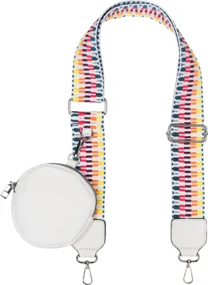 Produktbild von styleBREAKER Taschen Schulterriemen verstellbar Zick-Zack Muster mit kleiner Börse, Wechsel Taschengurt, Handyband, Handykette 02013036