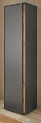 Produktbild von Schuhschrank "Center" grau mit Wotan Eiche Flurschrank 10 Fächer,  50 x 200 cm