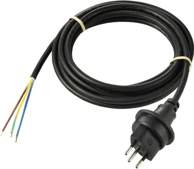 Produktbild von Sygonix SY-5768436 Strom Anschlusskabel Schwarz 5 m