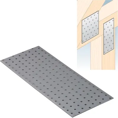 Produktbild von Platte perfor. PP 23 DMX 160x400 - verzinktes Blech - Verpackung 1 St.