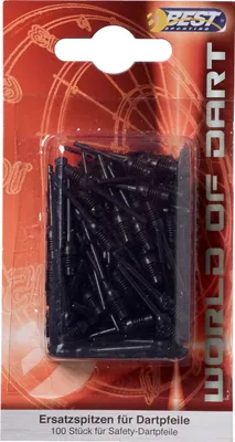 Produktbild von Best Sporting Dart Kunststoff-Spitzen 100 St. schwarz; 62225