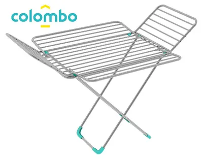 Image de Colombo New Scal Flower, Séchoir à linge pliant, Aluminium, Aluminium, Turquoise, 30 m, 1630 mm, 1000 mm