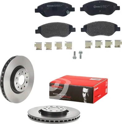 Produktbild von AG Bremsenkomplettsatz Bremsensatz Bremsscheiben Bremsklötze Fiat Tipo Egea 2015