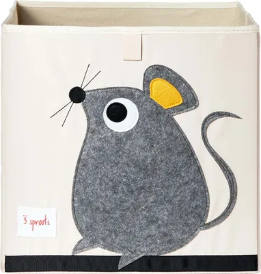 Produktbild von 3 Sprouts Spielzeug Aufbewahrungsbox Maus