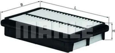 Produktbild von Luftfilter MAHLE LX 1041 für HYUNDAI SANTA FÉ I (SM) Filtereinsatz