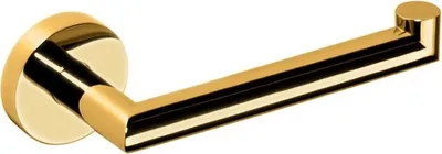 Produktbild von BILLO Papierrollenhalter ohne Deckel Messing Gold poliert 70x175x55 mm für Bad & WC >> zum Bohren oder Kleben