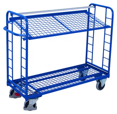 Produktbild von VARIOfit Etagenwagen mit 2 Drahtgitterböden 1.355 x 550 mm