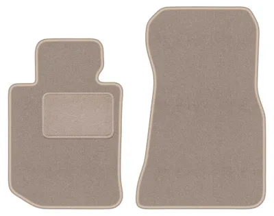 Image de Tapis avant en moquette pour BMW 4 G23 2021-2022 (cabriolet) – 2 pièces, beiges, sur mesure – Wielganizator LUX