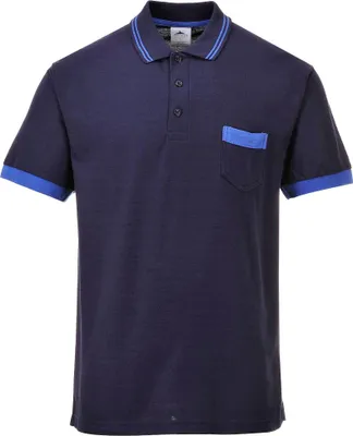 Produktbild von Portwest Kontrast Polo-Shirt TX20 in Blau Gr. S