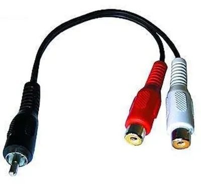 Produktbild von Cinch-Stecker auf 2xCinch-Kupplung 0,2 m