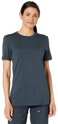 Produktbild von Fjällräven Damen Abisko Wool SS T-Shirt, Dark Navy, L