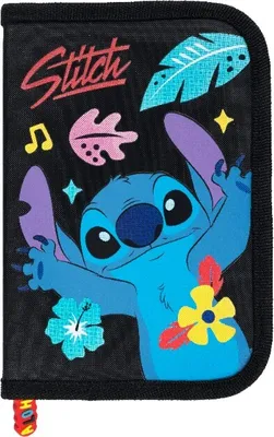 Image de Goldkids - Trousse à crayons 1 compartiment - Trousse pour filles et garçons - Trousse à crayons 1 compartiment Trousse d'écolier remplie sans contenu - Motif Stitch