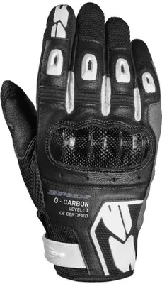 Zdjęcie produktu dla Damskie rękawice motocyklowe Spidi G-Carbon, czarno-białe, L