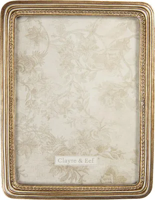 Produktbild von Clayre & Eef Bilderrahmen 15x20 cm Goldfarbig Kunststoff
