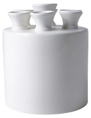 Produktbild von Heinen Delfts Blauw – Tulpenvase cilinder - weiß - 16 cm