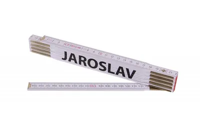 Produktbild von Zollstock (Gliedermaßstab) 2m JAROSLAV (PROFI, weiß, Holz)