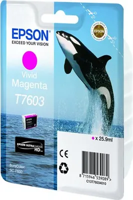 Produktbild von Epson Tintenpatrone vivid magenta T 7603 N