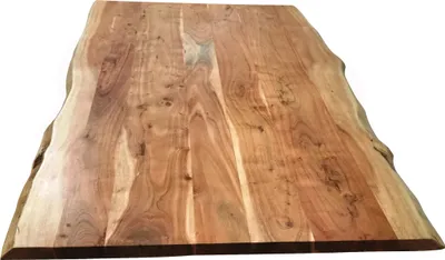 Produktbild von TPFLiving Tisch 240x100 cm Platte Akazie, Gestell Metall Platte natur, Gestell antikschwarz