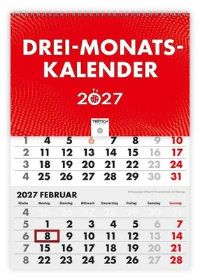 Produktbild von TRÖTSCH - Dreimonatskalender Drei-Monatskalender 2027