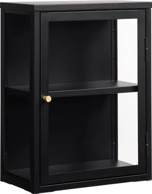 Obrázek produktu pro Vitrine >Calella< in Schwarz - 45x60x25 (BxHxT)