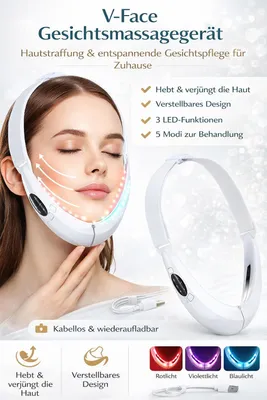Produktbild von V-Face Gesichtsmassagegerät – Hautstraffung & entspannende Gesichtspflege für Zuhause