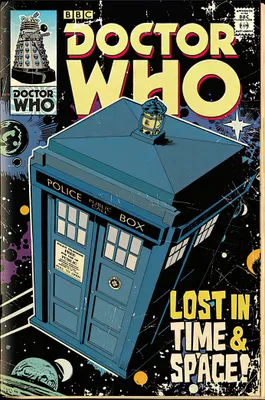 Obrázok produktu pre Plagát Doctor Who Tardis Comic 61 x 91,5 cm