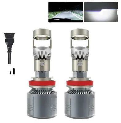Immagine prodotto di Lampadina per fari a LED, alta luminosità, efficiente dissipazione del calore, modello H11, 200W