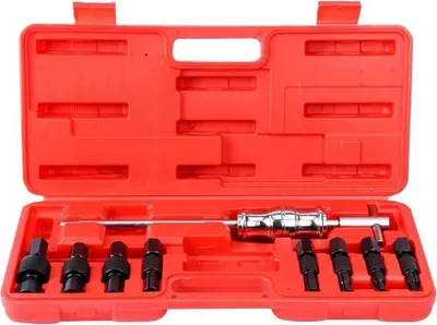 Produktbild von Kfz Werkzeug - Innenlager Abzieher Set - 9 tlg - Blindloch 8–32 mm - Gleithammer - Innenlagerauszieher für Metall