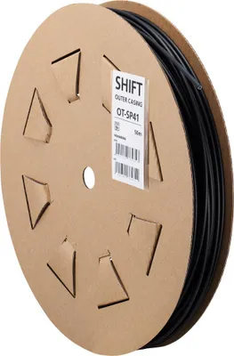 Image de 50 mètres de gaine de dérailleur SHIMANO, câble extérieur 4mm en téflon noir