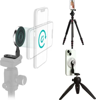 Produktbild von Hama MagPod Handy Ständer magnetisch für iPhone 12-14
