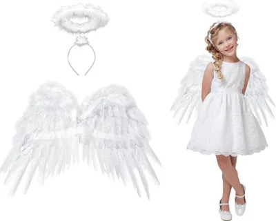 Image de Set d'ailes d'ange et d'auréole pour enfants