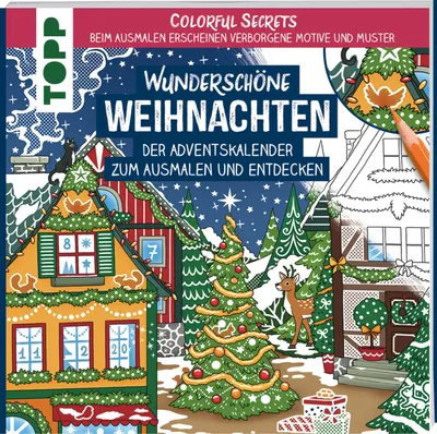 Produktbild von Colorful Secrets - Wunderschöne Weihnachten (Ausmalen auf Zauberpapier)