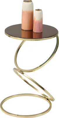 Image de Table ronde design en métal et verre – élégante et moderne