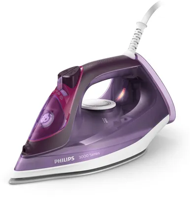 Zdjęcie produktu dla Philips 3000 series DST3041/30, Żelazko parowe, Płyta ceramiczna, 1,9 m, 200 g/min, Fioletowy, 40 g/min