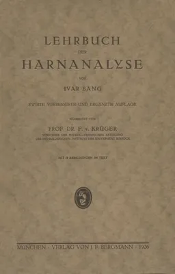 Produktbild von Lehrbuch der Harnanalyse