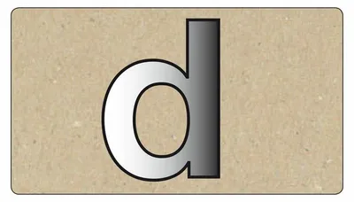 Productafbeelding van Spiegelornamenten met een kleine letter D