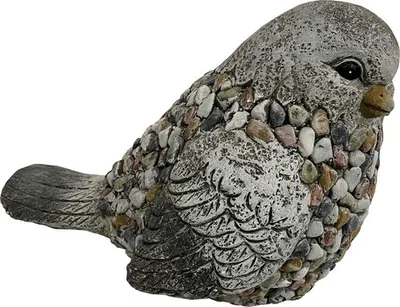 Produktbild von Gartenfigur Dekofigur Lafiora Vögel Fiberglas 27,5 x 19,5 x 23 cm grau