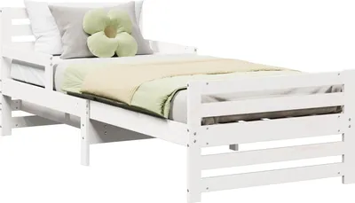 Immagine prodotto di vidaXL Struttura letto con testiera bianca 80 x 200 cm in materiale ligneo